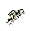 Checkered Butterfly Hair Clip