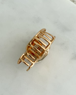 Swirl Shell Claw Clip Gold