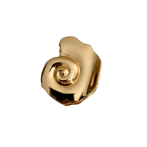 Swirl Shell Claw Clip Gold