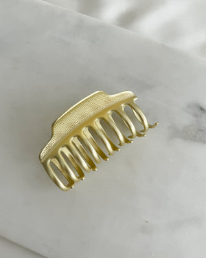 Matte Gold Metal Claw Clip