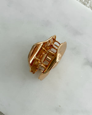 Swirl Shell Claw Clip Gold