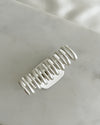 Matte Silver Metal Claw Clip