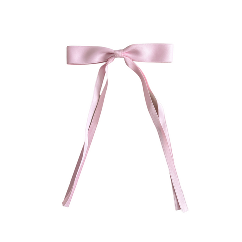 Luxe Light Pink Silk Bow