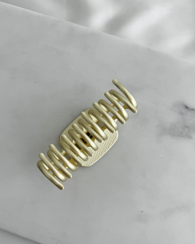 Matte Gold Metal Claw Clip