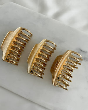 Gold Metal Claw Clip