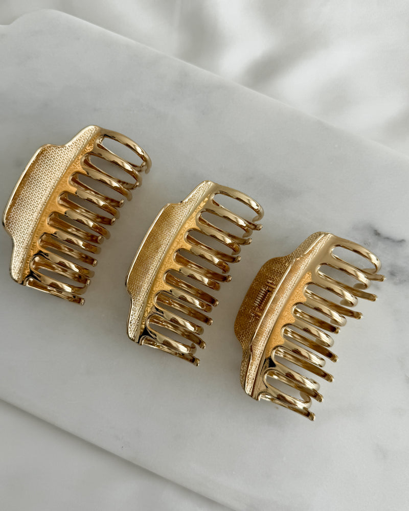 Gold Metal Claw Clip