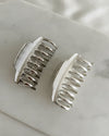 Matte Silver Metal Claw Clip
