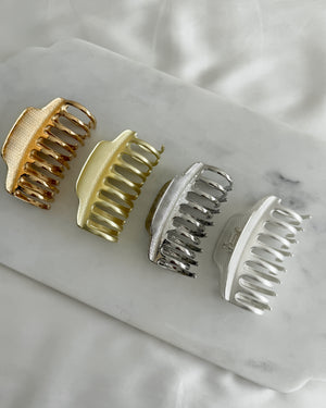 Matte Gold Metal Claw Clip