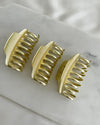 Matte Gold Metal Claw Clip