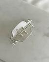 Matte Silver Metal Claw Clip