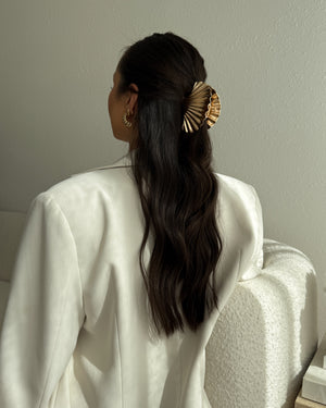 Icon Shell Claw Clip Gold