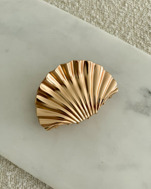 Icon Shell Claw Clip Gold