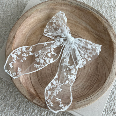 White Butterfly Hair Clip