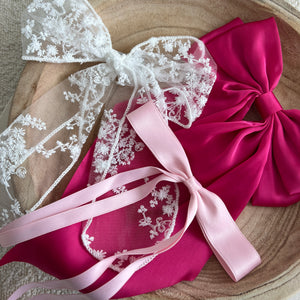 Minimal Pink Bow