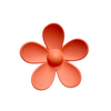 Hibiscus Orange Flower Clip