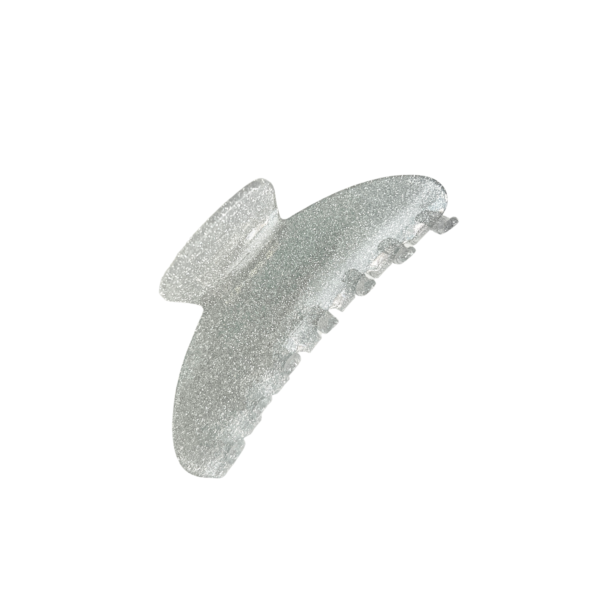 Handmade Celluloid Hair Claw Clip Grey Silver Durable Glitter for Thick Hair Silver Hair Hair Claws for Women for sale | eBay main image 3