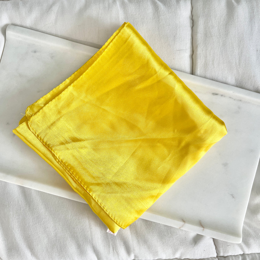Yellow Summer Silk Scarf