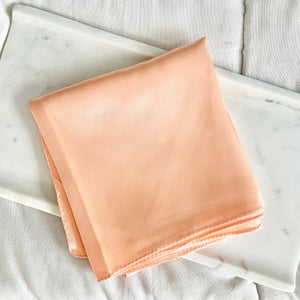 Peach Summer Silk Scarf