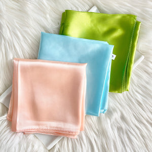 Baby Blue Summer Silk Scarf
