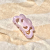 Cream Tortoise Claw Clip