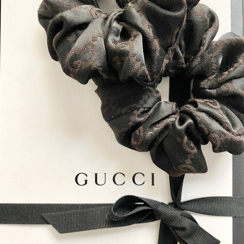 Handmade Gucci Dust Bag Scrunchie