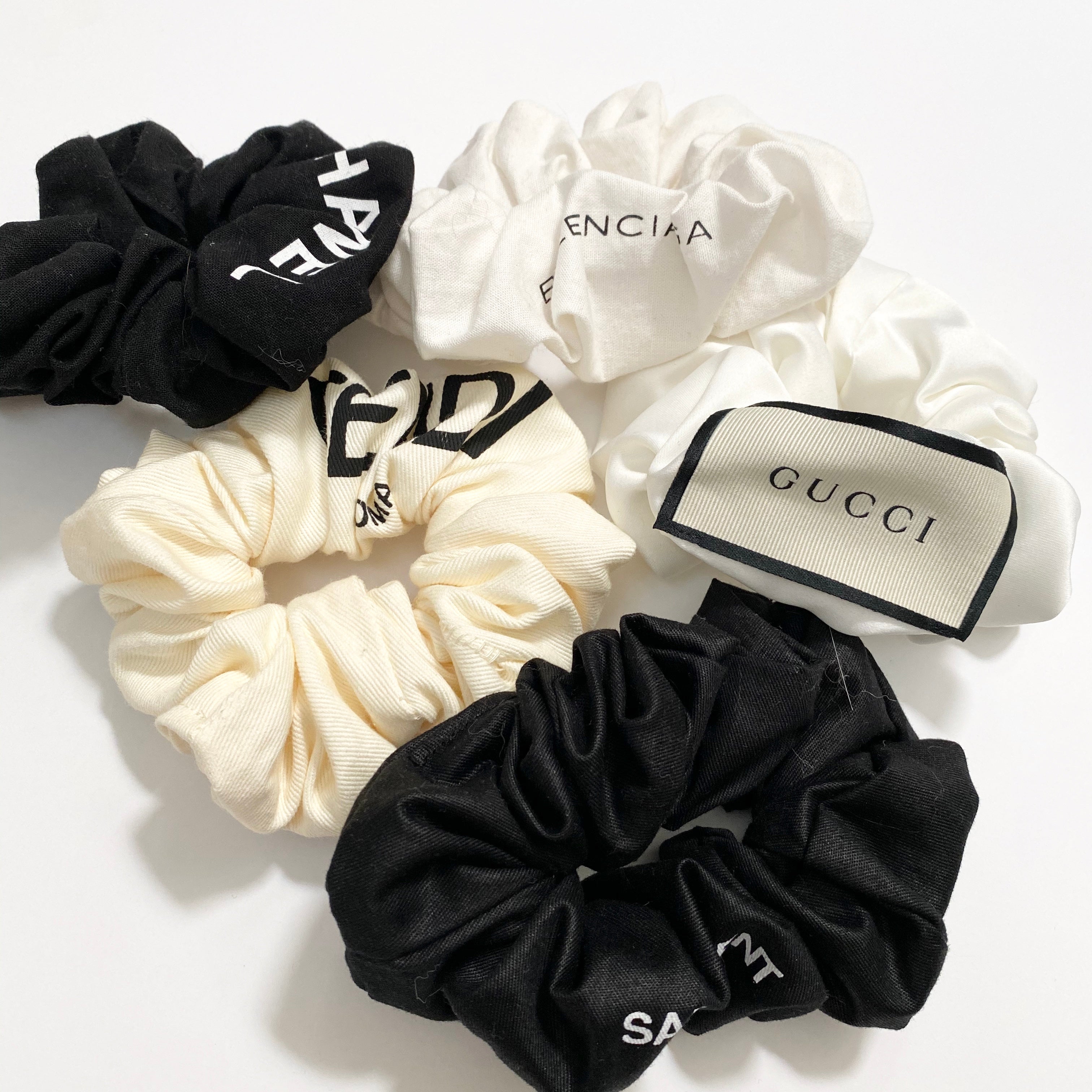 Fendi scrunchie Fendi Zucca FF Hair Scrunchie - Brown Hair Accessories  main image 3