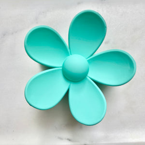 Ocean Blue Flower Clip