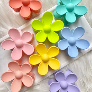 Ocean Blue Flower Clip