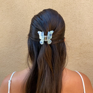 Blue Butterfly Hair Clip