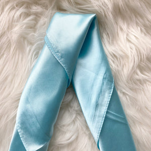 Baby Blue Summer Silk Scarf