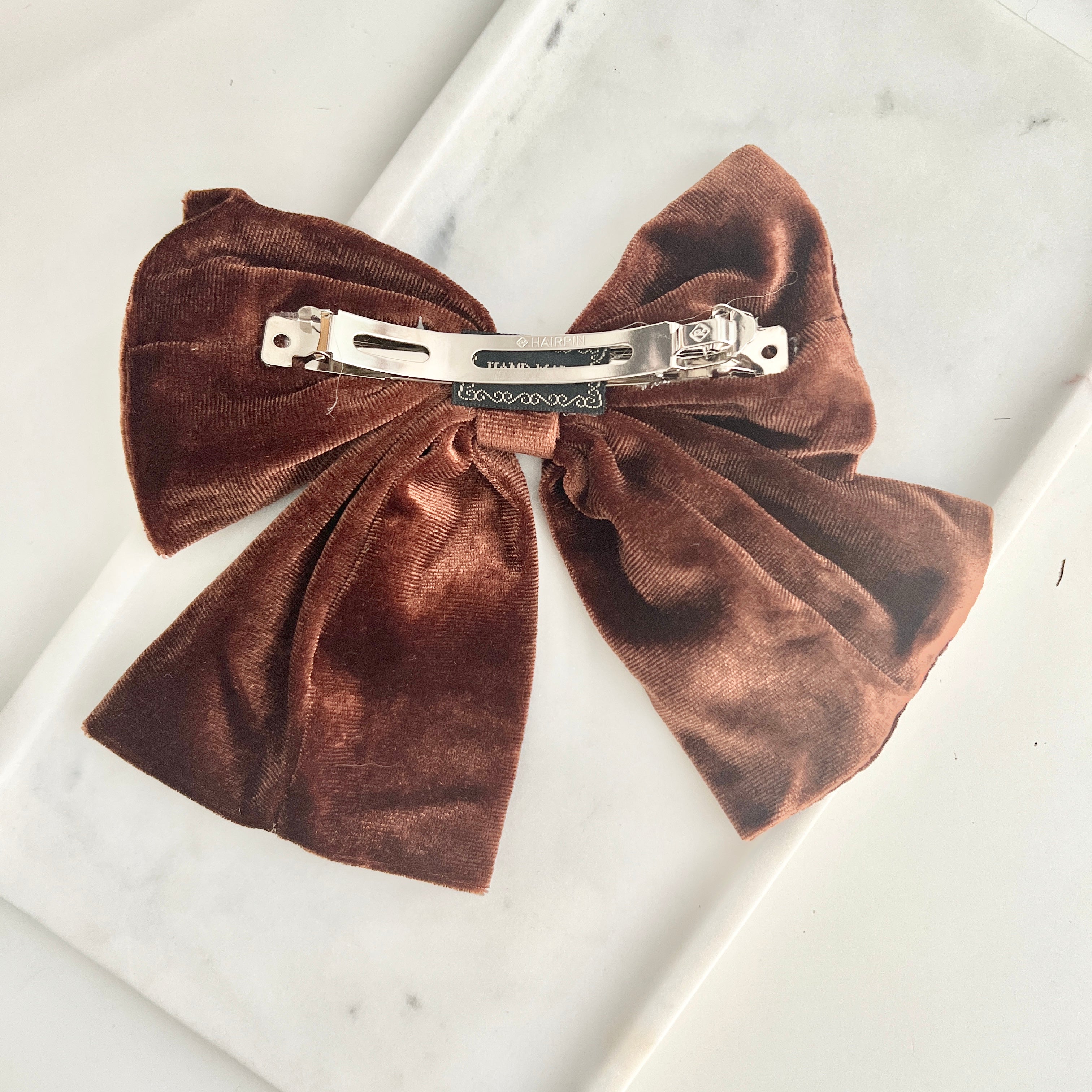 Brown Velvet Bow – Summer Buns Brown Velvet Bow – Summer Buns