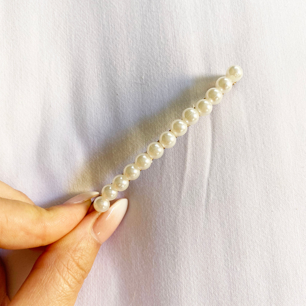 Tourmaline Large Pearl Hair Clip – Summer Buns