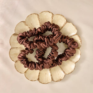 Petite Espresso Brown Scrunchie
