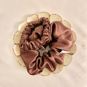 Petite Espresso Brown Scrunchie