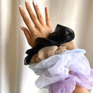 Violet Paris Organza Scrunchie