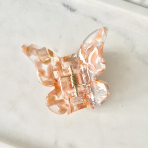 Pink Butterfly Hair Clip