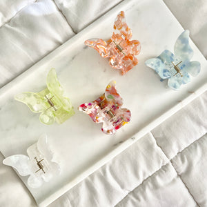 Pink Butterfly Hair Clip