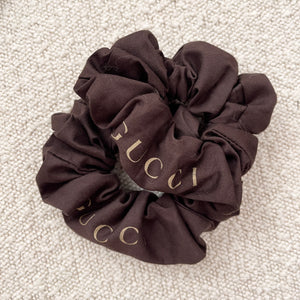 GG Scrunchie (Brown/ Gold)