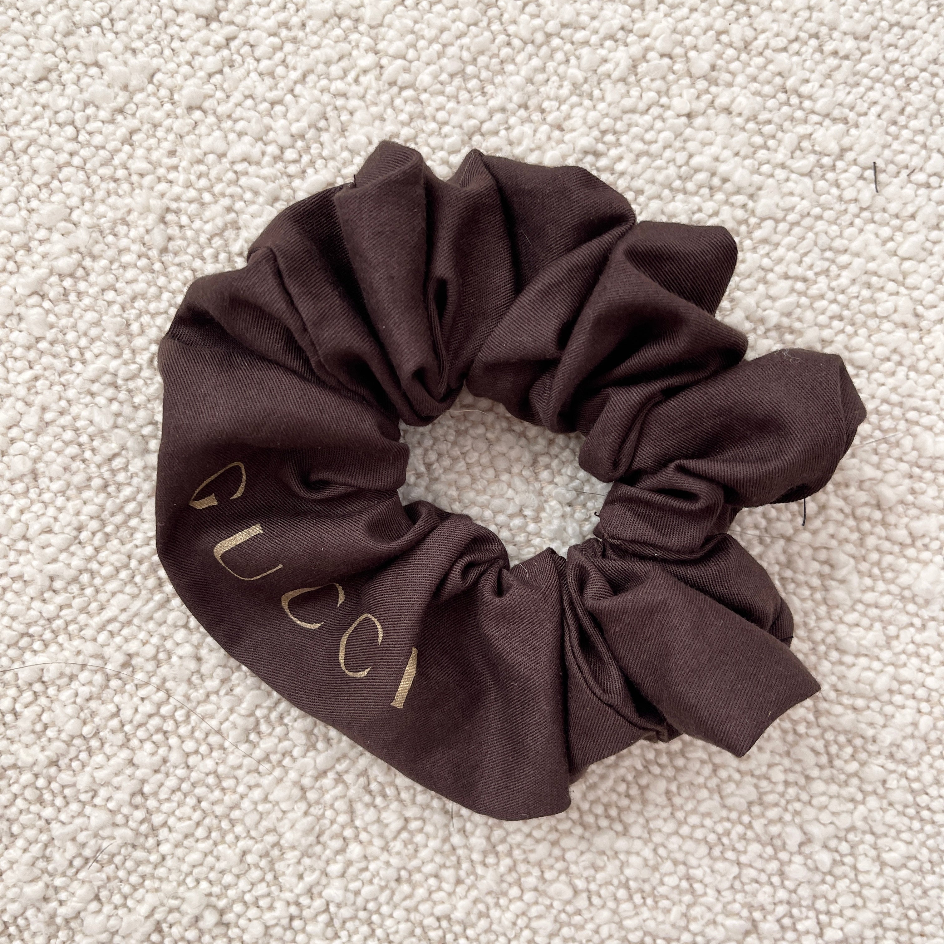 Luxury Brown Patterned Hair Scrunchie Fashion :: Hair Accessories :: Luxury Rayon Printed  main image 3